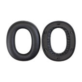 Coussinets de rechange pour Edifier W860NB Pro, WH950NB, Mousse à mémoire + cuir PU, Noires, 1 Paire