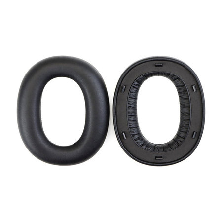 Coussinets de rechange pour Edifier W860NB Pro, WH950NB, Mousse à mémoire + cuir PU, Noires, 1 Paire