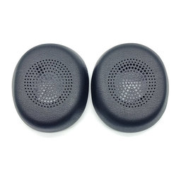 Coussinets de rechange pour Jabra Evolve2 30, Mousse à mémoire + cuir PU, Noires, 1 Paire