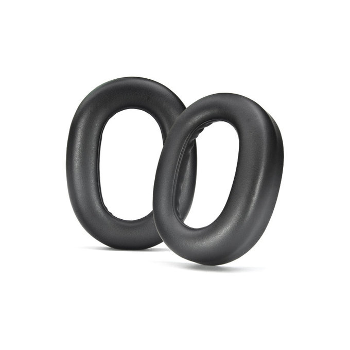 Coussinets de rechange pour Jabra Evolve2 85 UC/MS, Mousse à mémoire + Cuir, Noires, 1 Paire