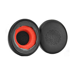 Coussinets de rechange pour Jabra Evolve2 50, 55, Mousse à mémoire + cuir PU, Noires, 1 Paire