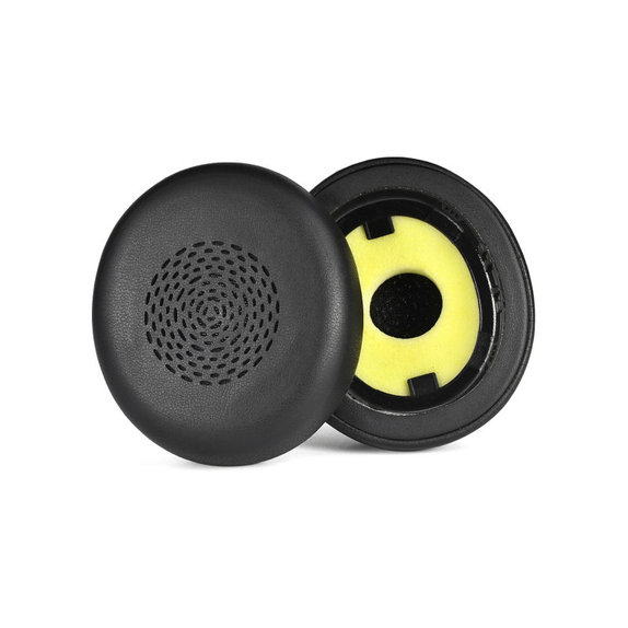 Coussinets de rechange pour Jabra Evolve 2 75 UC/MS, Mousse à mémoire + cuir PU, Noires, 1 Paire