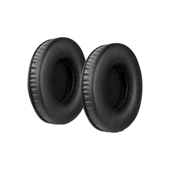 Coussinets de rechange pour JBL Synchros E50BT, Mousse à mémoire + cuir PU, Noires, 1 Paire