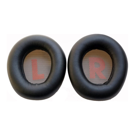 Coussinets de rechange pour JBL Quantum Q600, Mousse à mémoire + cuir PU, Noires, 1 Paire