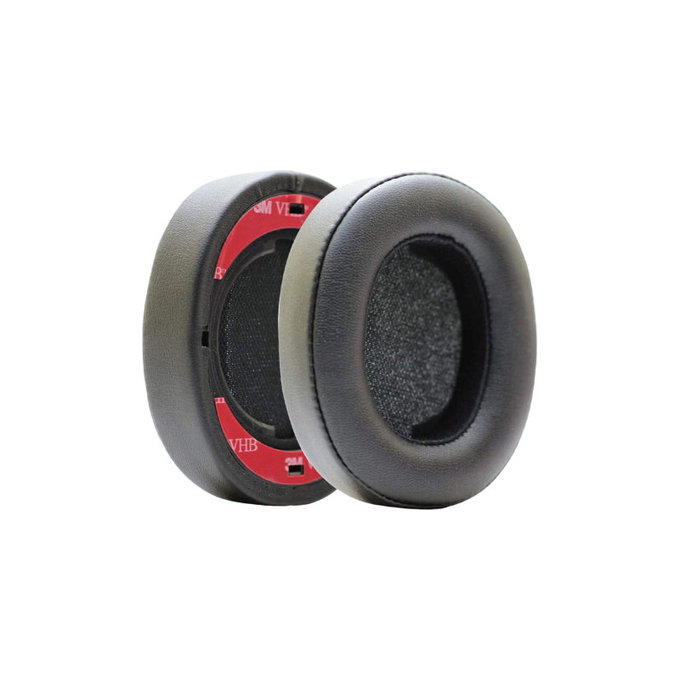 Coussinets de rechange pour JBL Synchros E55BT, Mousse à mémoire + cuir PU, Noires, 1 Paire