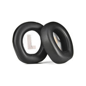 Coussinets de rechange pour JBL Quantum Q200, Q300, Mousse à mémoire + cuir PU, Noires, 1 Paire