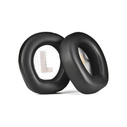 Coussinets de rechange pour JBL Quantum Q200, Q300, Mousse à mémoire + cuir PU, Noires, 1 Paire