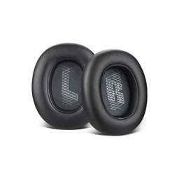 Coussinets de rechange pour JBL Live 650BTNC, E65, Mousse à mémoire + cuir PU, Noires, 1 Paire