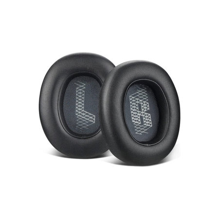 Coussinets de rechange pour JBL Live 650BTNC, E65, Mousse à mémoire + cuir PU, Noires, 1 Paire