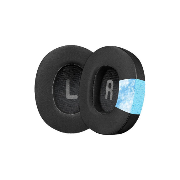 Coussinets de rechange pour JBL Tune 700BT, 710BT, Mousse à mémoire + Cuir + en Textil, Noires, Gel Rafraîchissant, 1 Paire