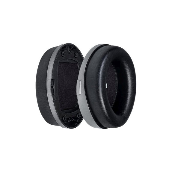 Coussinets de rechange pour Kingston HyperX Cloud Orbit S, Mousse à mémoire + cuir PU, Noires, 1 Paire