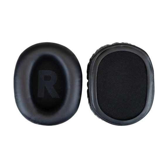 Coussinets de rechange pour Logitech G Pro X, Mousse à mémoire + cuir PU, Noires, 1 Paire