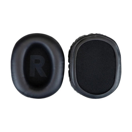 Coussinets de rechange pour Logitech G Pro X, Mousse à mémoire + cuir PU, Noires, 1 Paire