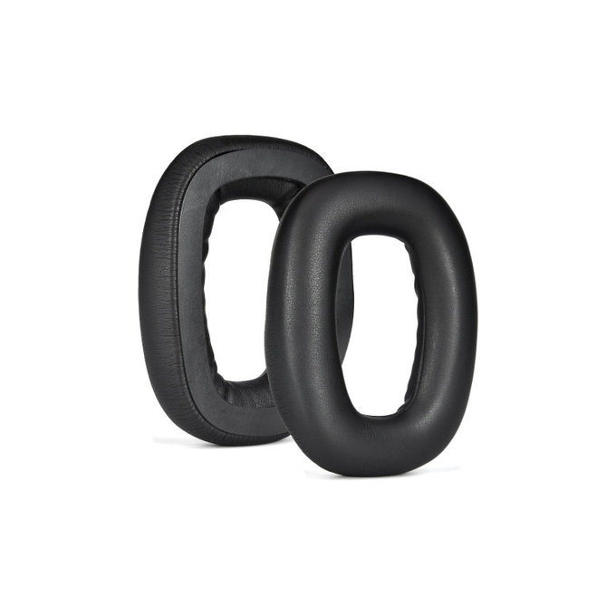 Coussinets de rechange avec aimant pour Logitech Astro A30, Mousse à mémoire + cuir PU, Noires, 1 Paire