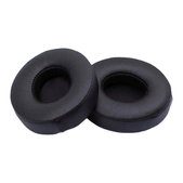 Coussinets de rechange pour Beats Solo 2, 3, Mousse à mémoire + Cuir, Noires, 1 Paire