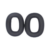 Coussinets de rechange pour Marshall Monitor II, Mousse à mémoire + cuir PU, Noires, 1 Paire