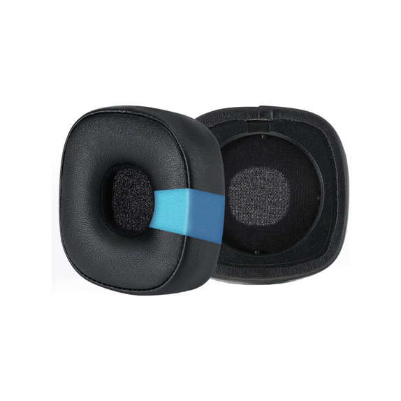 Coussinets de rechange pour Marshall Major III, Mousse à mémoire + cuir PU, Noires, Gel Rafraîchissant, 1 Paire