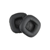 Coussinets de rechange pour Marshall Major V, Mousse à mémoire + Cuir, Noires, 1 Paire