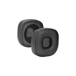 Coussinets de rechange pour Marshall Major IV, Mousse à mémoire + cuir PU, Noires, 1 Paire