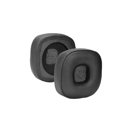 Coussinets de rechange pour Marshall Major IV, Mousse à mémoire + cuir PU, Noires, 1 Paire