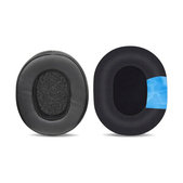 Coussinets de rechange pour Skullcandy Hesh 3.0, Crusher, Venue, Mousse à mémoire + Cuir + en Textil, Noires, Gel Rafraîchissant, 1 Paire