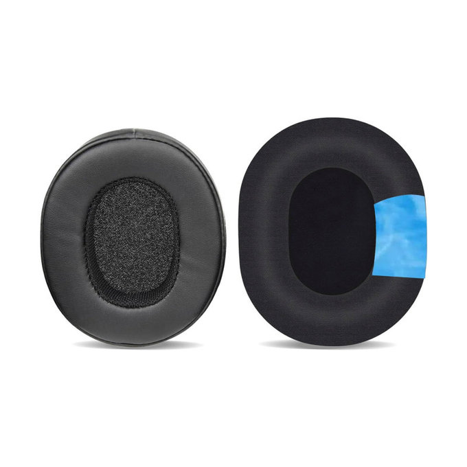 Coussinets de rechange pour Skullcandy Hesh 3.0, Crusher, Venue, Mousse à mémoire + Cuir + en Textil, Noires, Gel Rafraîchissant, 1 Paire