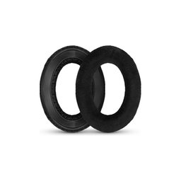 Coussinets de rechange pour Sennheiser HD545, HD600, HD650, Mousse à mémoire + en Textil, Noires, 1 Paire