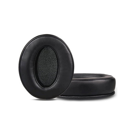Coussinets de rechange pour Sennheiser HD4.50, HD450, Mousse à mémoire + Cuir, Noires, 1 Paire
