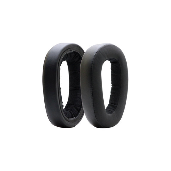 Coussinets de rechange pour Sennheiser GSP500, GSP600, Mousse à mémoire + cuir PU, Noires, 1 Paire