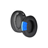 Coussinets de rechange pour Sony WH-1000XM4, Mousse à mémoire + en Textil + Cuir, Noires, Gel Rafraîchissant, 1 Paire