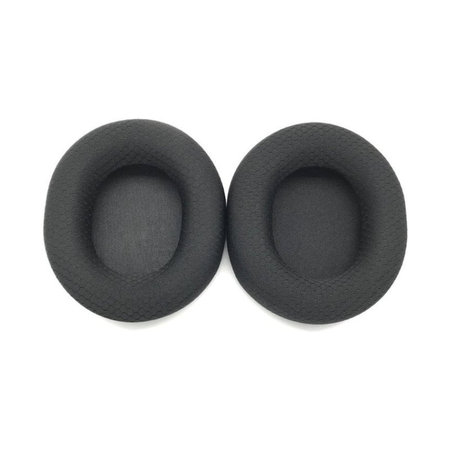 Coussinets de rechange pour Steelseries Arctics 1, 3, 5, 7, 9 Pro, Mousse à mémoire + en Textil, Noires, 1 Paire