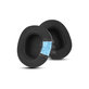 Coussinets de rechange pour Steelseries Nova Pro Wired, Mousse à mémoire + en Textil, Noires, Gel Rafraîchissant, 1 Paire