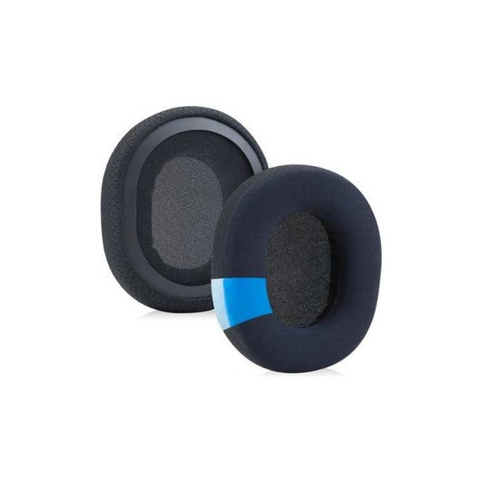 Coussinets de rechange pour Steelseries Arctics 1, 3, 5, 7, 9 Pro, Mousse à mémoire + en Textil, Noires, Gel Rafraîchissant, 1 Paire