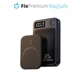 FixPremium - PowerBank MagSafe 5000mAh avec Écran LED, noir