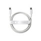 Câble USB-C, 60 W, Racing, 1,2 m, blanc argenté, empower