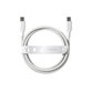 Câble USB-C, 240 W, Racing, 1,2 m, blanc argenté, empower