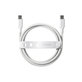Câble USB-C, 240 W, Racing, 2 m, Blanc argenté, empower