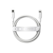 Câble USB-C/Lightning, 60 W, Racing, 1, 2 m, Blanc argenté, empower