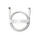 Câble USB-C/Lightning, 60 W, Racing, 1, 2 m, Blanc argenté, empower