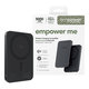 PowerBank sans fil 5000 mAh, 20 W, compatible avec MagSafe, Qi2/USB-C, Space Black, empower