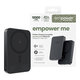 PowerBank sans fil 10000 mAh, 20 W, compatible avec MagSafe, Qi2/USB-C, Space Black, empower
