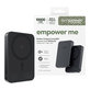PowerBank sans fil 10000 mAh, 20 W, compatible avec MagSafe, Qi2/USB-C, Space Black, empower