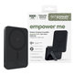 PowerBank sans fil 5000 mAh avec support rotatif, 20 W, compatible avec MagSafe, Qi2/USB-C, Space Black, empower