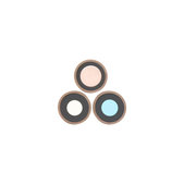 Apple iPhone 16 Pro, 16 Pro Max - Cadre d'objectif de caméra arrière (Desert Titanium) - 3pcs