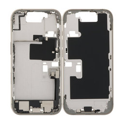 Apple iPhone 16 Pro - Cadre central + Boutons d’Alimentation, de Volume et d’Appareil Photo (Natural Titanium)