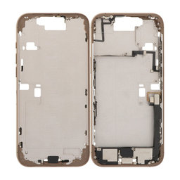 Apple iPhone 16 Pro Max - Cadre central + Boutons d’Alimentation, de Volume et d’Appareil Photo (Desert Titanium)