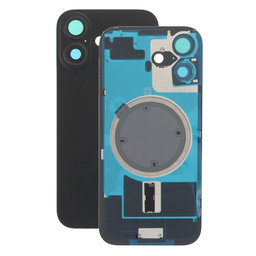 Apple iPhone 17 - Verre du boîtier arrière + Verre de la caméra + Cadre en métal + Aimant MagSafe (Black)