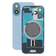 Apple iPhone 17 - Verre du boîtier arrière + Verre de la caméra + Cadre en métal + Aimant MagSafe (Mist Blue)