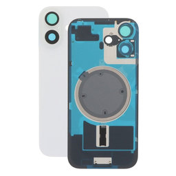 Apple iPhone 17 - Verre du boîtier arrière + Verre de la caméra + Cadre en métal + Aimant MagSafe (White)