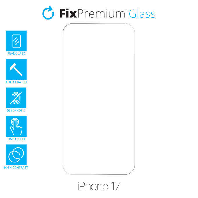 FixPremium Glass - Verre trempé pour iPhone 17